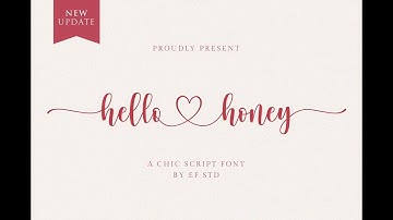 hello honey free love font for personaluse every occasion