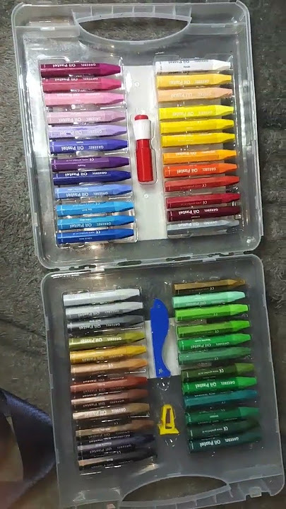 Download lagu Review Oil Pastel/crayon GREEBEL 48 warna Drawing Tools