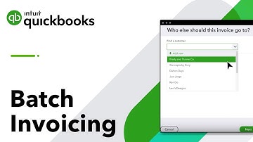 Batch invoices: send hundreds at once | QuickBooks Online Advanced