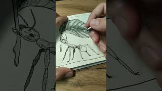 inktober Day 9 #shorts #art #inktober #inkdraw рисунок, который по итогу мне не понравился...
