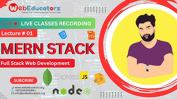 🔴 Live Class - MERN Stack Development Course - Lecture # 1 - Hindi/Urdu - Asad Mukhtar