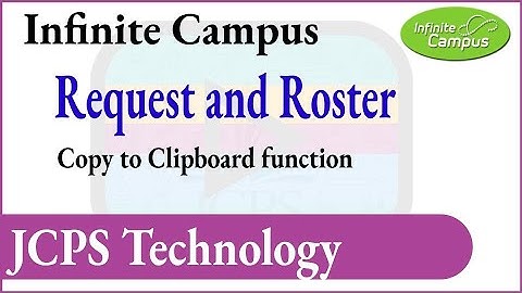 Infinite Campus Request and Roster Copy to Clipboard function