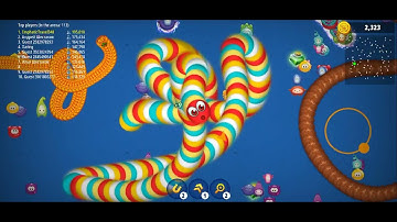 Part- 15 Worms Zone .Io Hungry Snake game play video