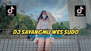 DJ Sayangmu Saiki Wes Sudo Opo Mergo Wes Ono Sing Liyo || DJ SAYANGMU WES SUDO REMIX
