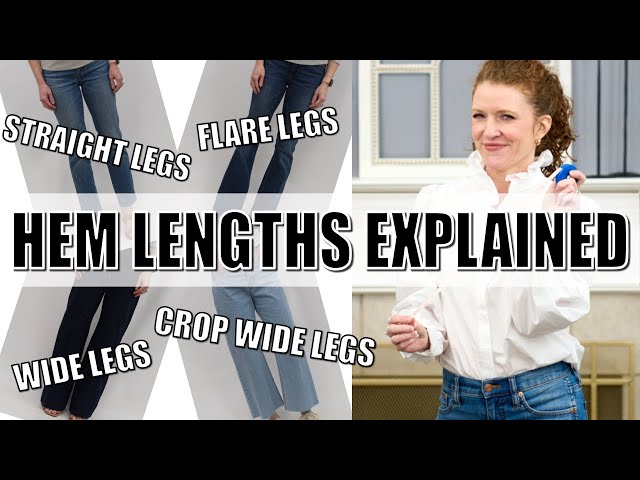 What Length To Wear Straight, Wide, Crop and Flare Leg Jeans & Pants With 4  Different SPRING Shoes 
