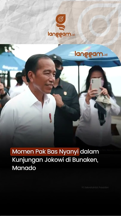Momen Pak Bas Nyanyi dalam Kunjungan Jokowi di Bunaken, Manado