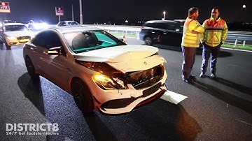 Bestuurder slaat op de vlucht na ongeval A13 Delft/Rotterdam