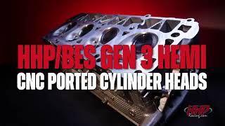HHP/BES Dodge/Mopar Gen 3 Hemi CNC Ported Cylinder Heads