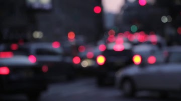 Traffic Night Lights Background Bokeh Blur City No Copyright Video