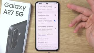 Samsung A27 5G: How to Turn On/Off Camera Selfie Mirroring