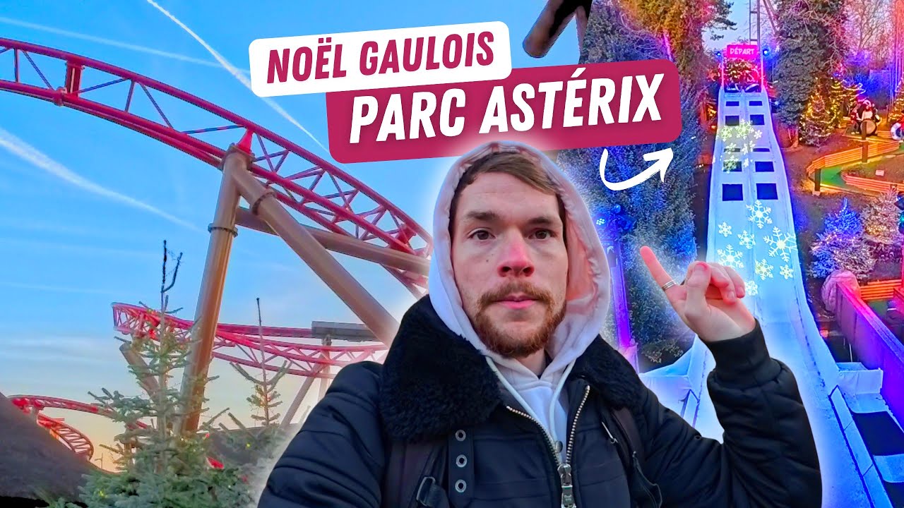 🎢Glissade INTENSE & NOUVEAU ROLLER COASTER en construction : Noël au Parc Astérix