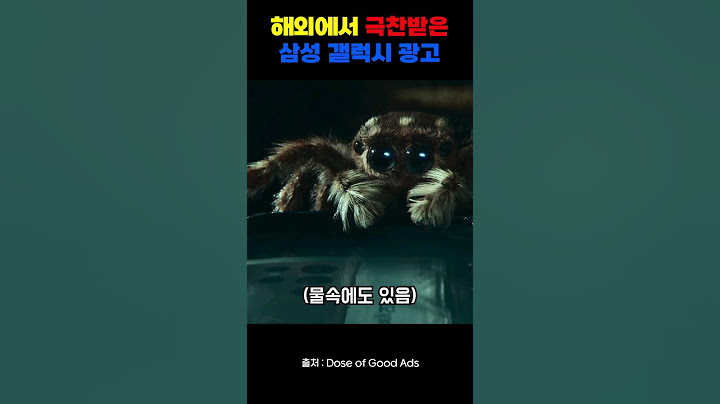 해외에서 극찬받고 있는 갤럭시 광고