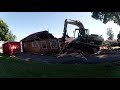 Timelapse DEMOLITION of a House