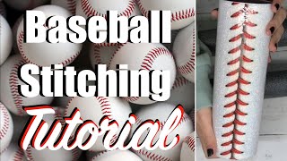 Baseball Stitching  Tumbler  Tutorial