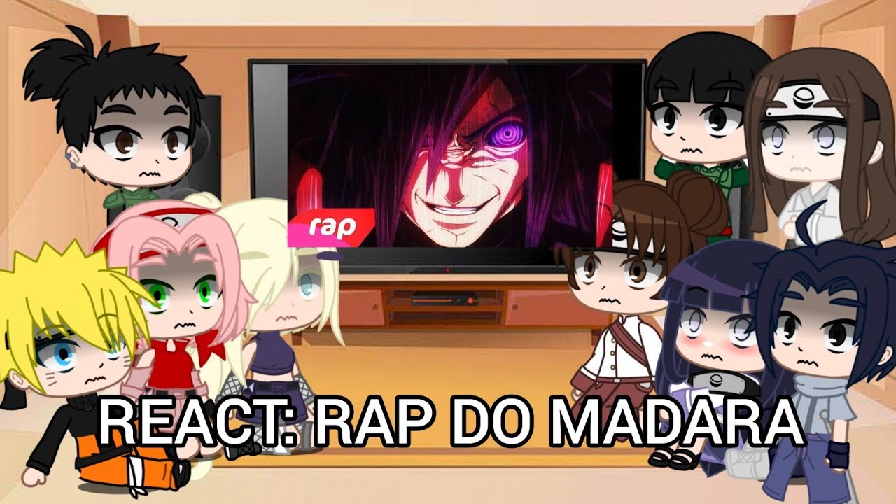 SALA DO NARUTO REACT AO RAP DO MADARA [7MZ] #naruto #madarauchiha