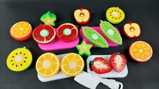 Really Really Satisfying Cutting Fruits and Vegetables ASMR | Wooden Fruits | Pineapple, Watermelon