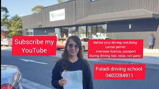 Real drive test, pakenham East vicroads. Melbourne.                     Foladi Driving School