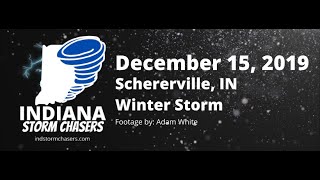 December 15, 2019 - Schererville, IN Winter Storm Conditions