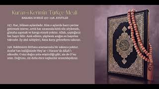 Bakara Suresi 197-202 Ayetleri Hac Kurallari Zikir ve Dua