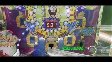 501 plays on spongebob coin pusher (gary card win) at main event #2