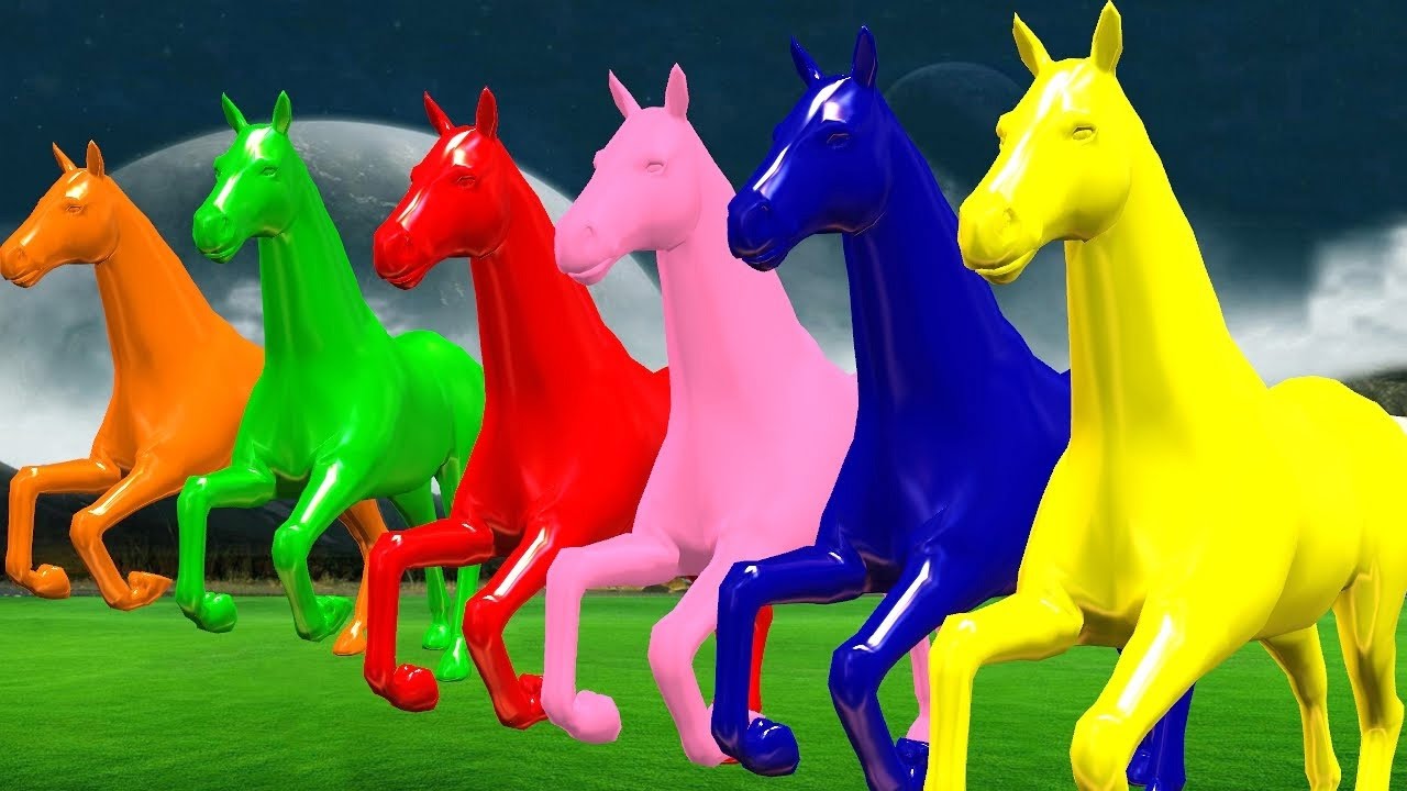 Horses song. Цветные лошадки. Разноцветные кони. Разноцветные лошадки для детей. Цветной конь.