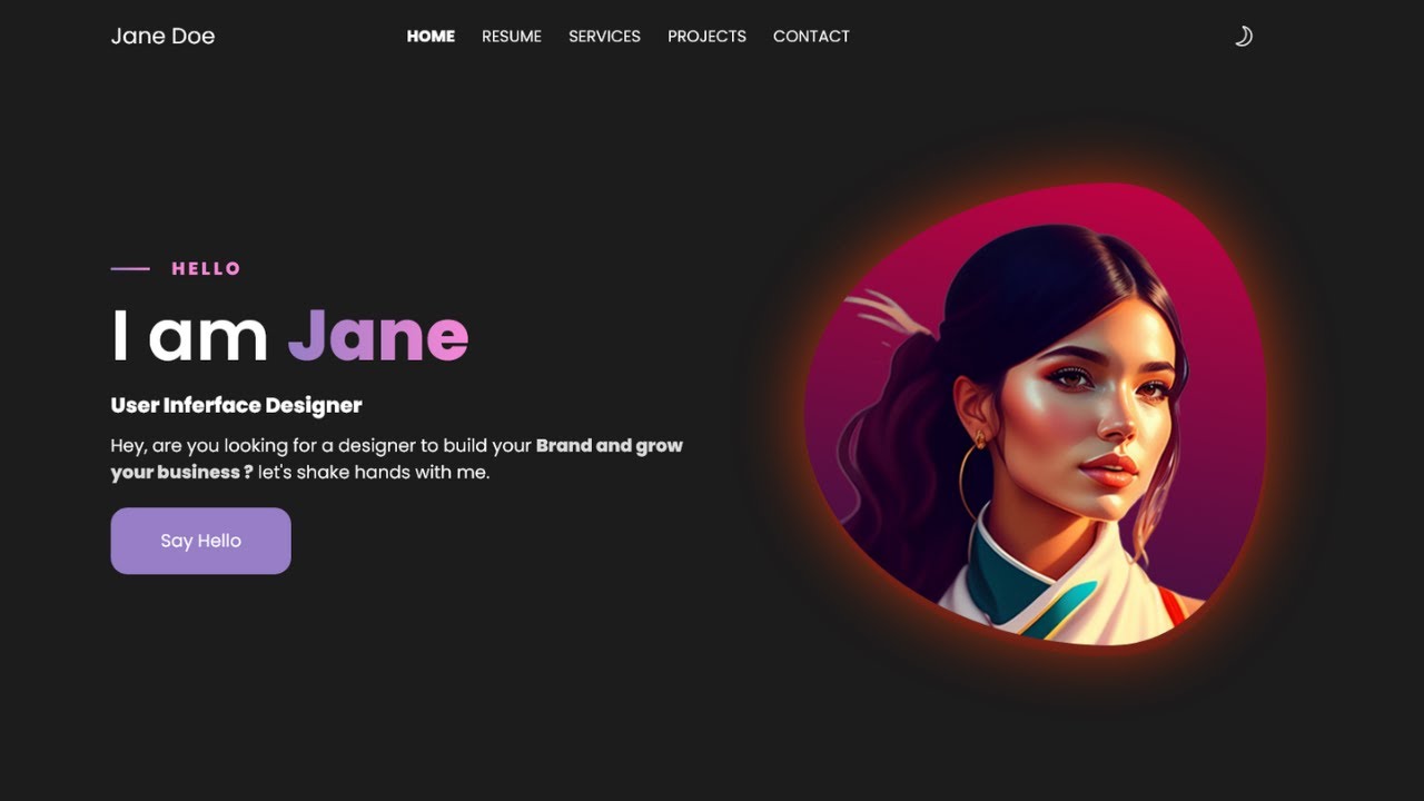 Personal Portfolio Website Using HTML CSS JavaScript | Responsive ...