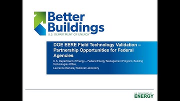 Technology Validation Webinar for Federal Agencies