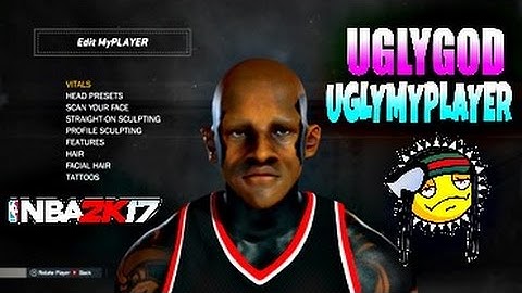 UGLY MyPLAYER FACE TUTORIAL 😷| HOW TO MAKE MyPLAYER FACE | NBA 2K17