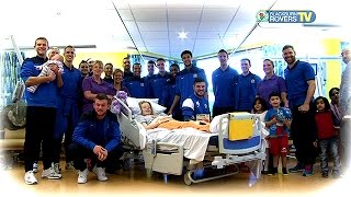 Rovers players visit Children's Unit