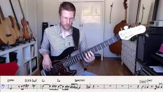 Video thumbnail of "Peace and Love - Tommy Sims - Bass Transcription by Robert Schulenburg Alleva Coppolo LG5"