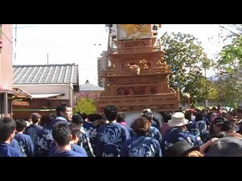 西条祭り2010　伊曾乃祭礼　新町泉　神拝校区１.avi