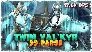 Twin Valkyr (17.6k DPS) 99 Parse - Wrath of the Lich King Fury Warrior