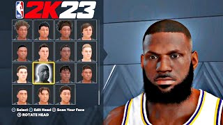 NBA 2K23 - LeBRON JAMES 👑 Face Creation