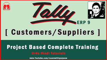 How to Create Customers and Suppliers in Tally ERP Urdu Hindi Tutorial 07