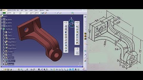 Advanced Part Design In Catia V5_Catia V5 Tutorial_Long Curved RIB Addition_CAD #design
