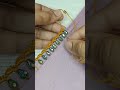 border stitch with studs #embroidery #handembroidery