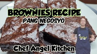 THE BEST FUDGY AND CHEWY BROWNIES RECIPE / PANG NEGOSYO BROWNIES RECIPE ALA GOLDILOCKS