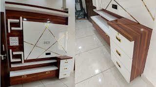 woodworking project | Build a TV unit/tv cabinet | DTD CAR पेंटर