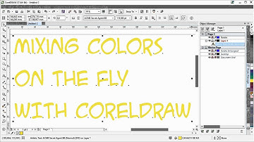Mixing two colors in CorelDRAW with Stefan Lindblad CorelDRAW Master