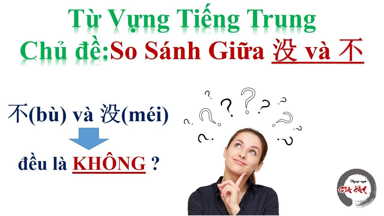 Phân biệt  不(bù) và 没(méi) trong tiếng Trung