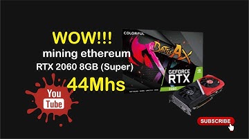 Tutorial - Colorful GeForce RTX 2060 Super (8GB), 44,5Mhs