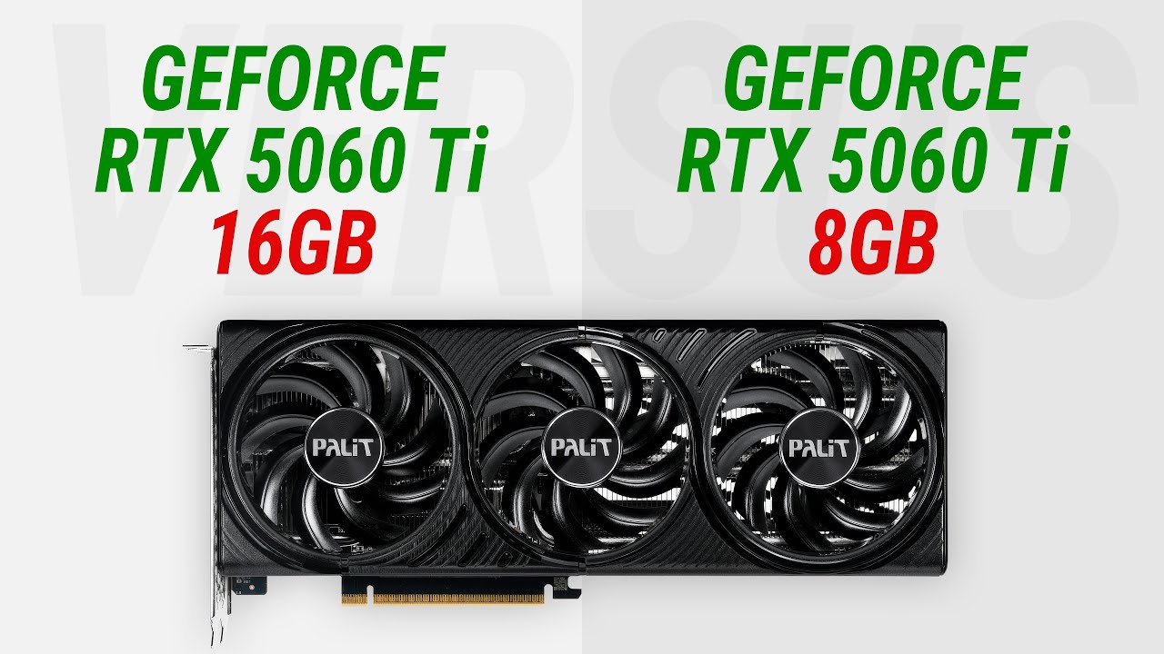 GeForce RTX 5060 Ti – 16GB vs 8GB: Test in 15 games at 1440p
