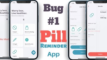 Bug 1 - Fixing Icon Issue - Build a Pill Reminder App with Provider and Flutter