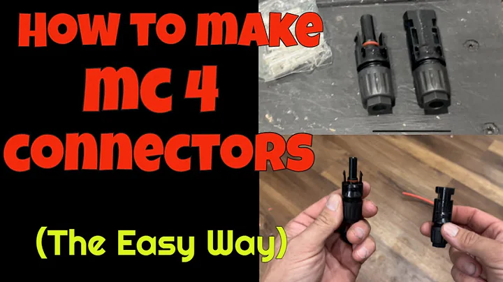 How to make mc4 connectors the easy way (for solar panels)