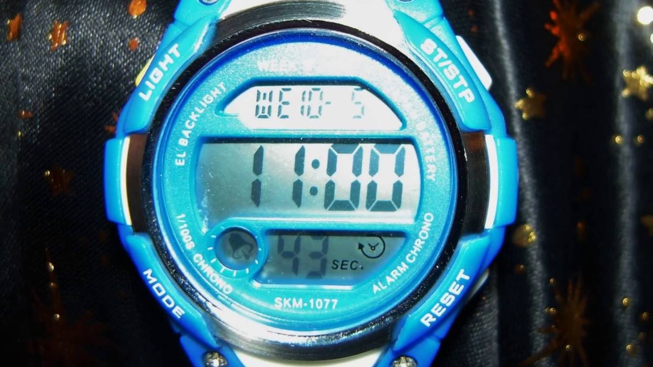 Kids LED Digital Alarm Dress Watch