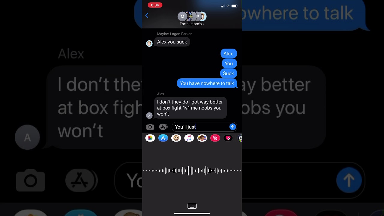 Talking trash to friends prank