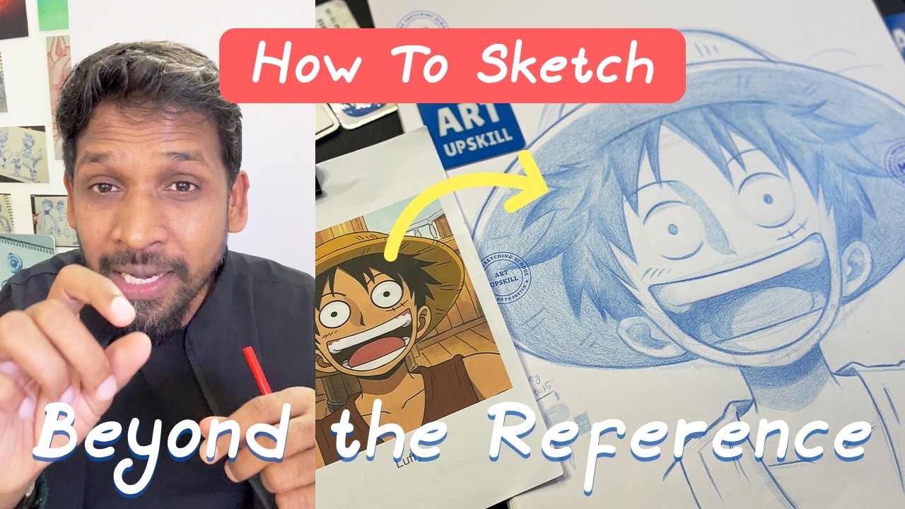 How to Sketch Beyond the Reference | Add Depth, Expression & Creativity | parents + kids + beginners