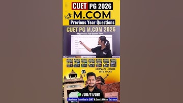 CUET PG M.COM 2026 | Previous Year Question Paper join now #cuetpg2026 #cuetpgmcom2026 #mcom