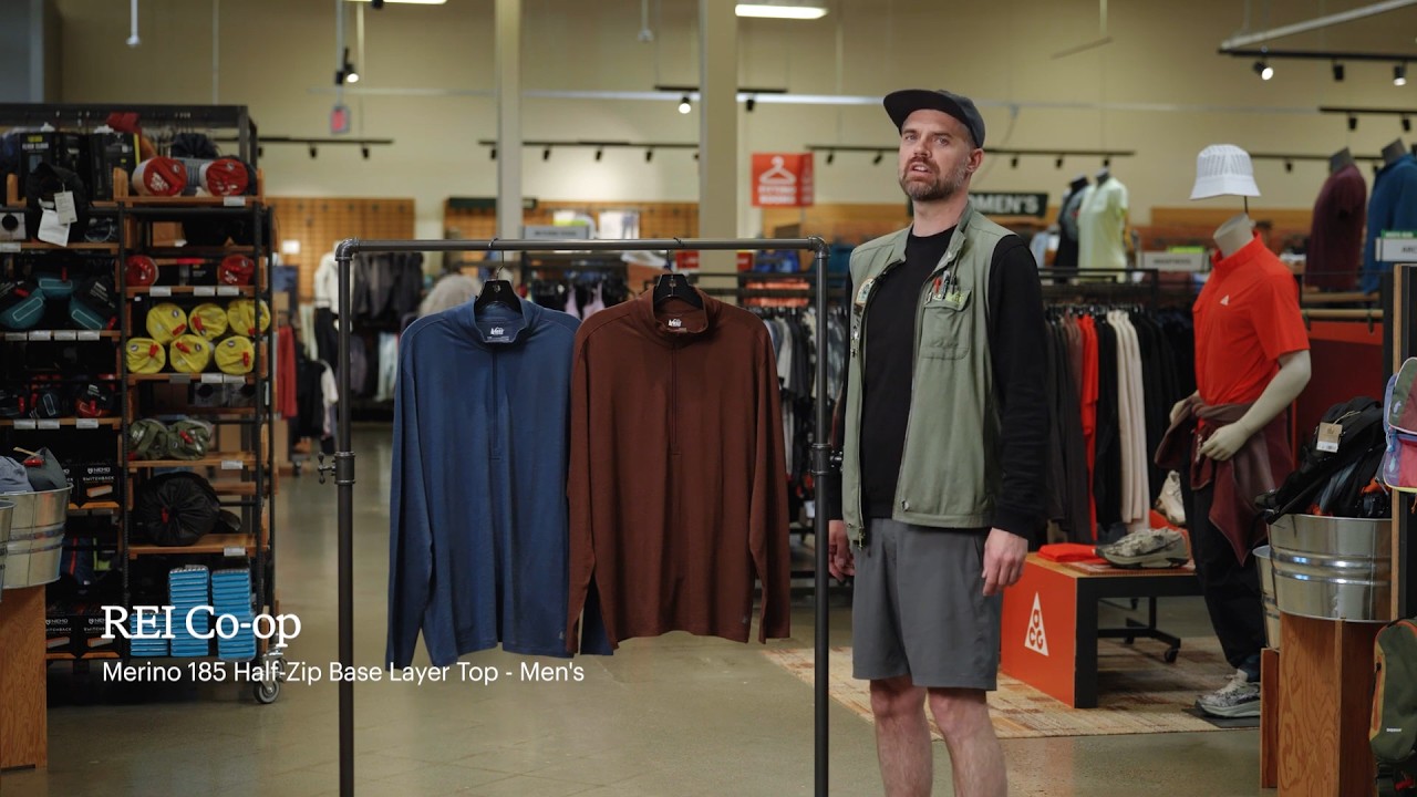 Preview of REI Co-op Merino 185 Half-Zip Base Layer Top - Men's Video