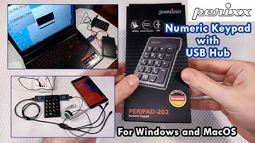 Perixx Peripad 202 Numeric Keypad/USB Hub | Test and Review